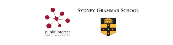 PIAC and Sydney Grammar School logos